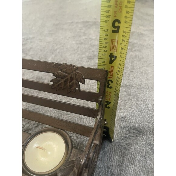 Yankee Candle Tea Light Burner Nature Metal Park Bench - Picture 4 of 8